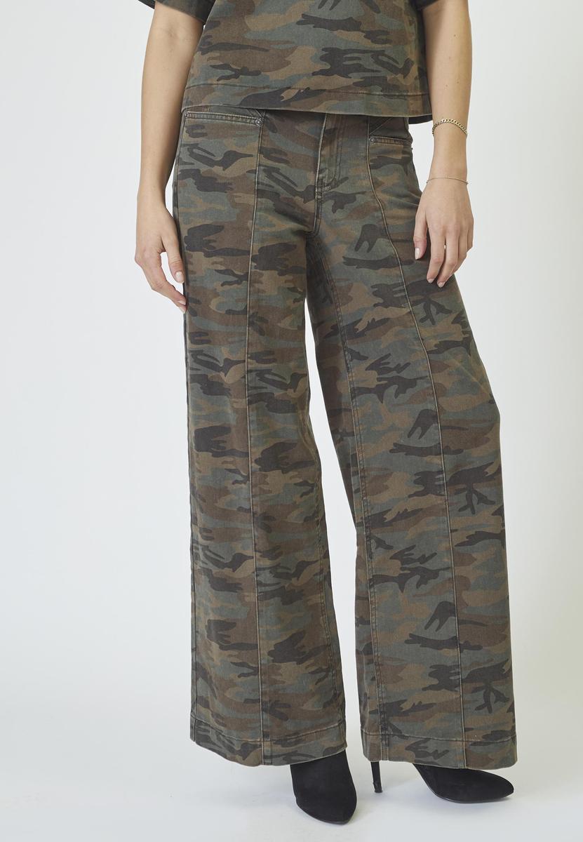 CamouCC Denim Wide Jeans - Camouflage - Co'couture