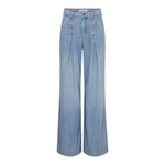 CindyCC Eyelet Wide Jeans - Fade Denim - Co'couture