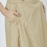 CottonCC Crisp Midi Skirt - Khaki - Co'couture