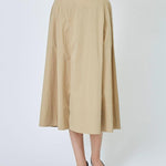 CottonCC Crisp Midi Skirt - Khaki - Co'couture