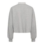 DengiCC Polo Crop Sweat - Grey Melange - Co'couture
