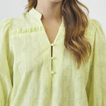 EmmaCC Frill SS Blouse - Citrus - Co'couture