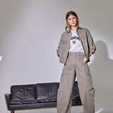 EvelynCC Barrel Pant - Army - Co'couture