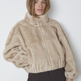 FeraCC Faux Fur Jacket - Creme - Co'couture