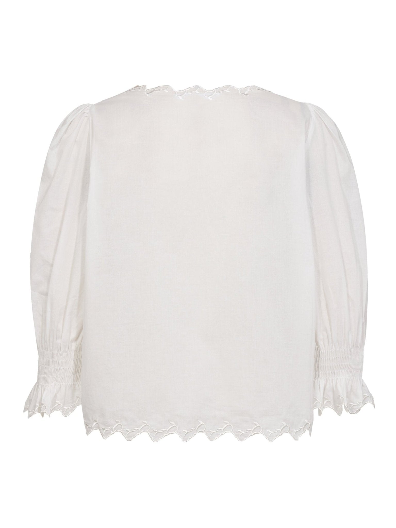 GemmaCC Embroidery SS Shirt - White - Co'couture
