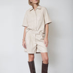 GittCC Pleat Shorts - Bone - Co'couture