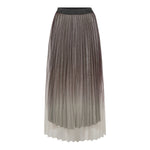 GlitterCC Plissé Skirt - Dark Brown - Co'couture