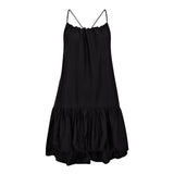 HeraCC Balloon Halter Dress - Black - Co'couture
