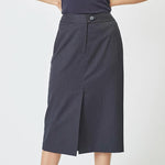 IdaCC Pin Pencil Skirt - Dark Grey - Co'couture