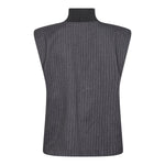IdaCC Pin Stripe Top - Mid Grey - Co'couture