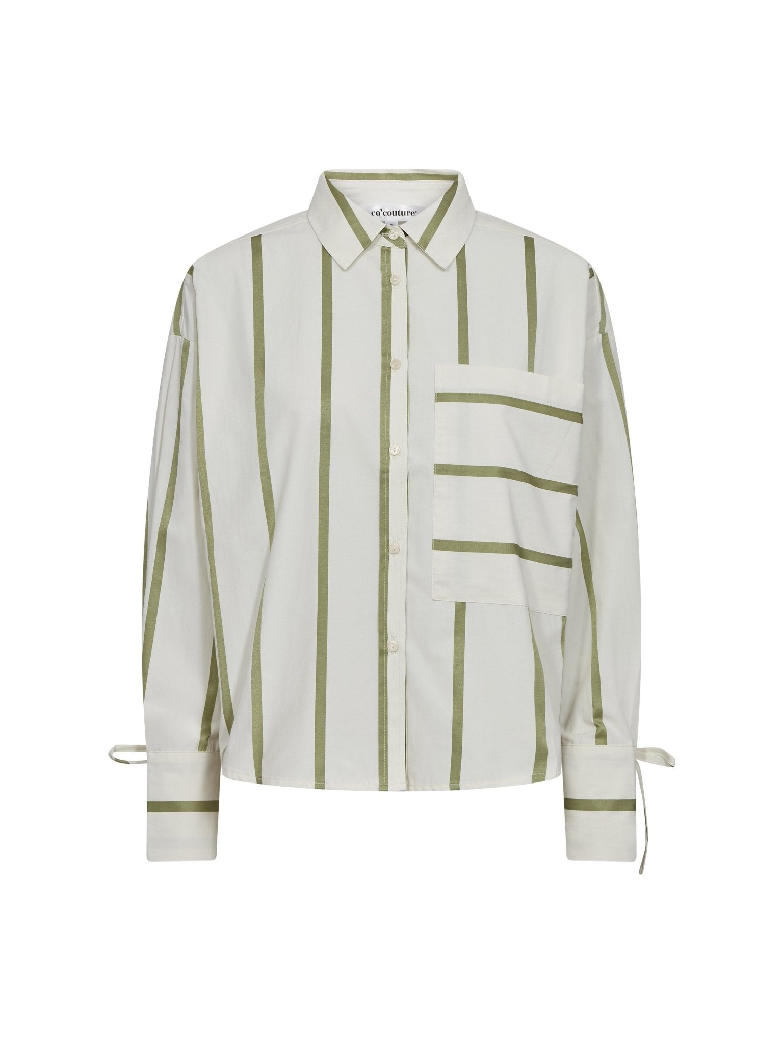 IdieCC Stripe Shirt - Off - White Green - Co'couture
