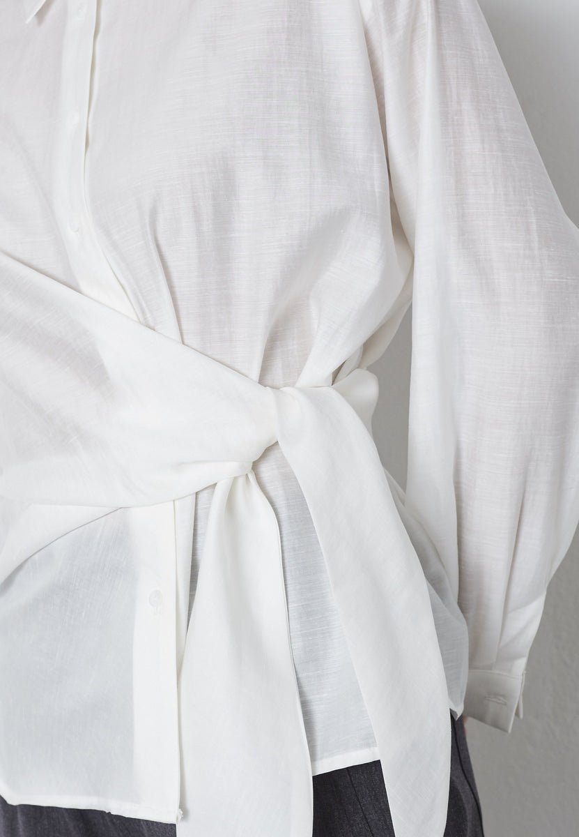 IdinaCC Tie Shirt - Off white - Co'couture