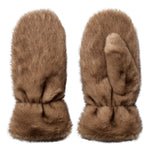 IsabelCC Fur Mitten - Walnut - Co'couture