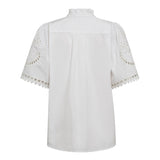KelliseCC Embroidery SS Shirt - White - Co'couture