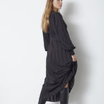 KesiCC Pleat LS Dress - Black - Co'couture