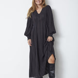 KesiCC Pleat LS Dress - Black - Co'couture