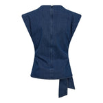 KimmyCC Pleat Top - Dark Denim - Co'couture
