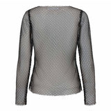 KrystalCC Net Blouse - Black - Co'couture