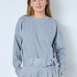LanceCC Belt Sweat - Grey Melange - Co'couture