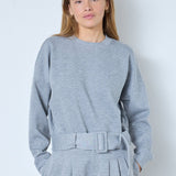 LanceCC Belt Sweat - Grey Melange - Co'couture
