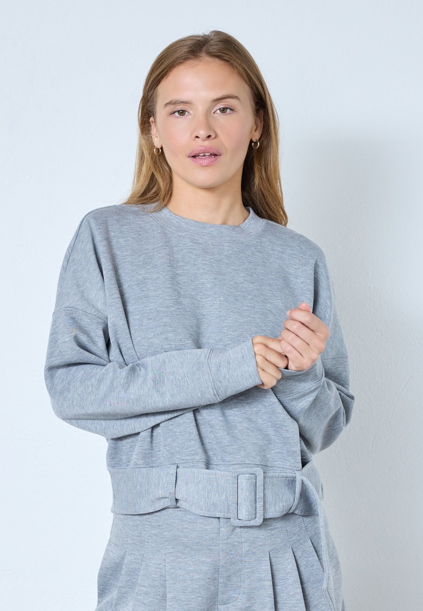 LanceCC Belt Sweat - Grey Melange - Co'couture