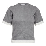 LanceCC Zipper Tee - Grey Melange - Co'couture