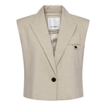 LeenaCC Linen Vest - Bone - Co'couture