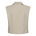 LeenaCC Linen Vest - Bone - Co'couture
