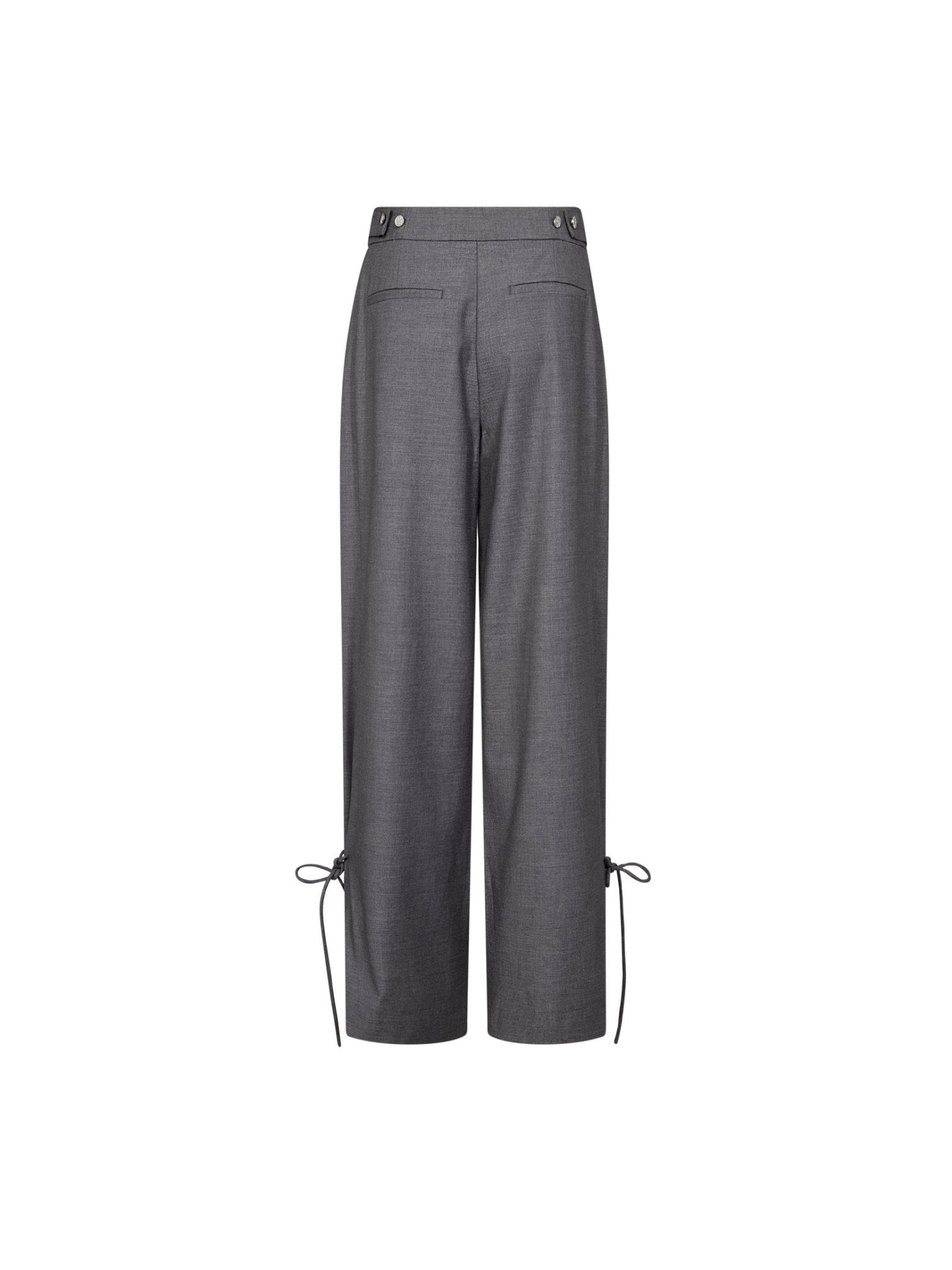 LiamCC String Pleat LL Pant - Mid Grey - Co'couture