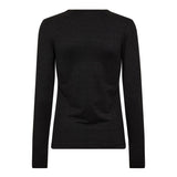 MannyCC Lurex Emb L/S Tee - Black - Co'couture