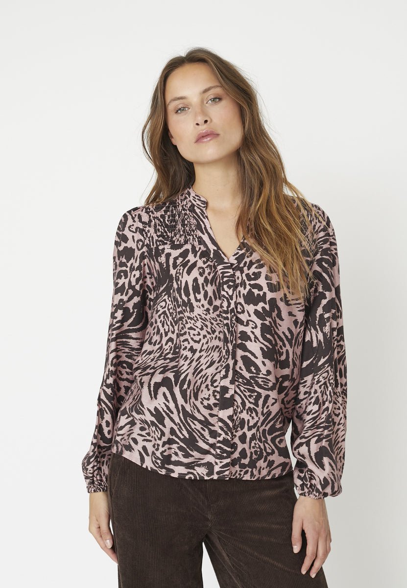 MerylCC Smock V - Shirt - Old Rose - Co'couture