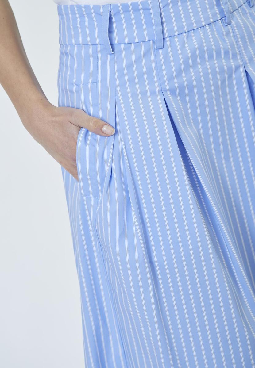 MicaCC Stripe Pleat Skirt - Pale Blue - Co'couture