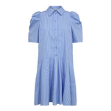 MicaCC Stripe SS Shirt Dress - Pale Blue - Co'couture