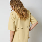 NilanCC Fitted SS Blazer - PaleYellow - Co'couture