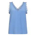PerinCC Lace Singlet - Blue - Co'couture