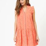PolaCC Anglaise SS Dress - Pelican - Co'couture