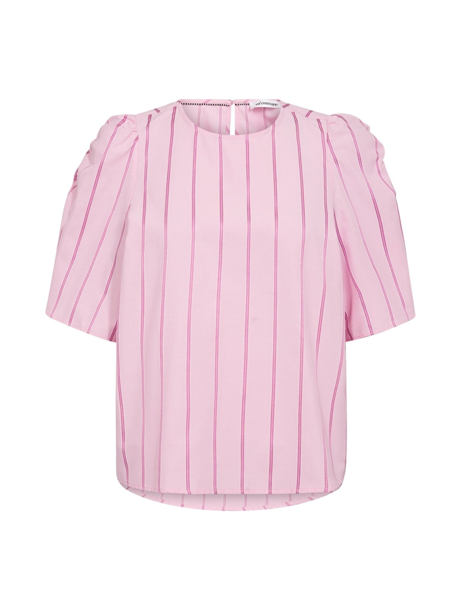 RosalinaCC Stripe SS Blouse - Pale pink - Co'couture