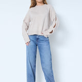 RowanCC Pearl Sleeve Knit - Bone - Co'couture