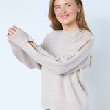 RowanCC Pearl Sleeve Knit - Bone - Co'couture