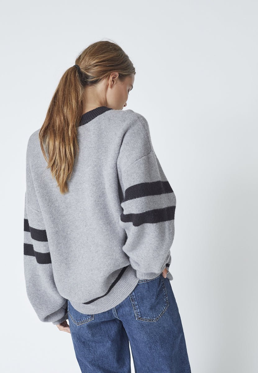 RowCC Coco Logo Knit - Light Grey - Co'couture