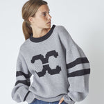 RowCC Coco Logo Knit - Light Grey - Co'couture