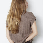 RowCC Oversize Cable Knit Vest - Walnut - Co'couture