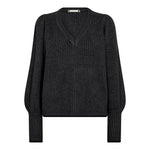 RowCC Puff Rib V - Knit - Dark Grey - Co'couture