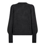 RowCC Puff Rib V - Knit - Dark Grey - Co'couture