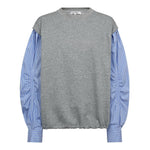 SabinaCC Mix Shirt Sweat - Light Grey - Co'couture