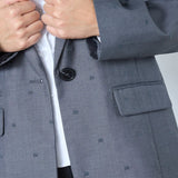 SagaCC Single Blazer - Mid Grey - Co'couture