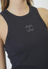 SaharaCC Embroidery Tank Top - Black