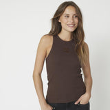 SaharaCC Embroidery Tank Top - Mocca - Co'couture