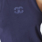 SaharaCC Embroidery Tank Top - Navy - Co'couture