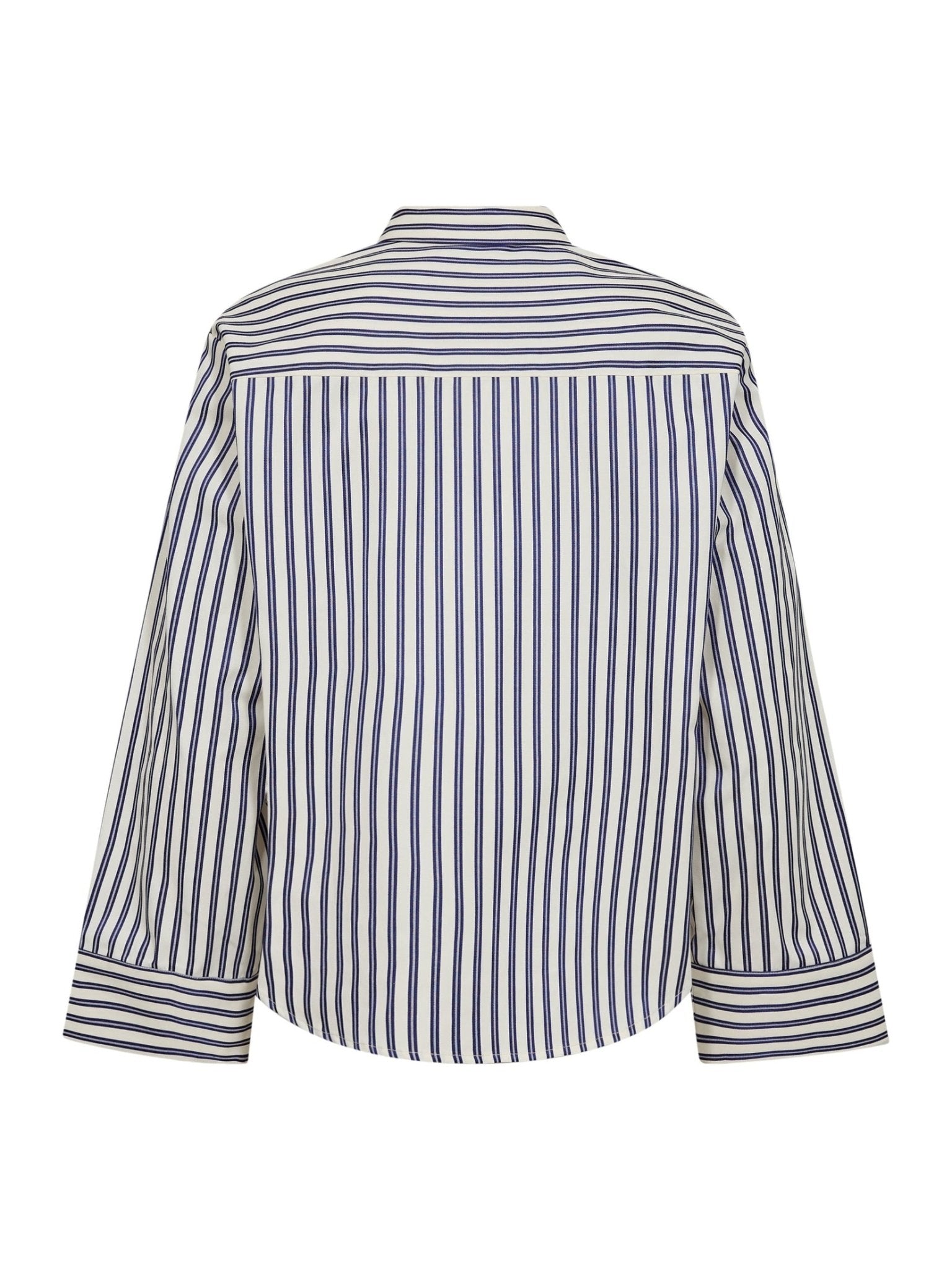SamsonCC Stripe Frill Shirt - Navy - Co'couture